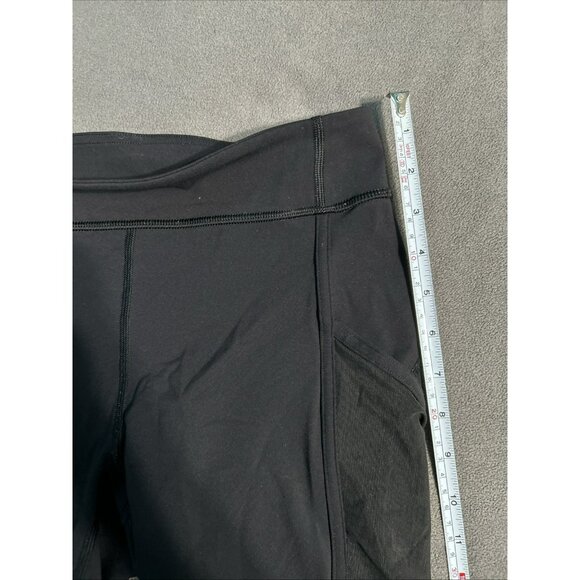 Lululemon Women's Leggings Side Pockets Black Mesh Sides Size 6 Sm - Read Desc - Picture 8 of 12